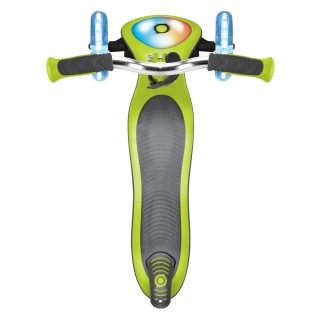 Globber-ELITE-PRIME-best-3-wheel-foldable-scooter-for-kids-with-light-up-scooter-deck-lime-green thumbnail 2