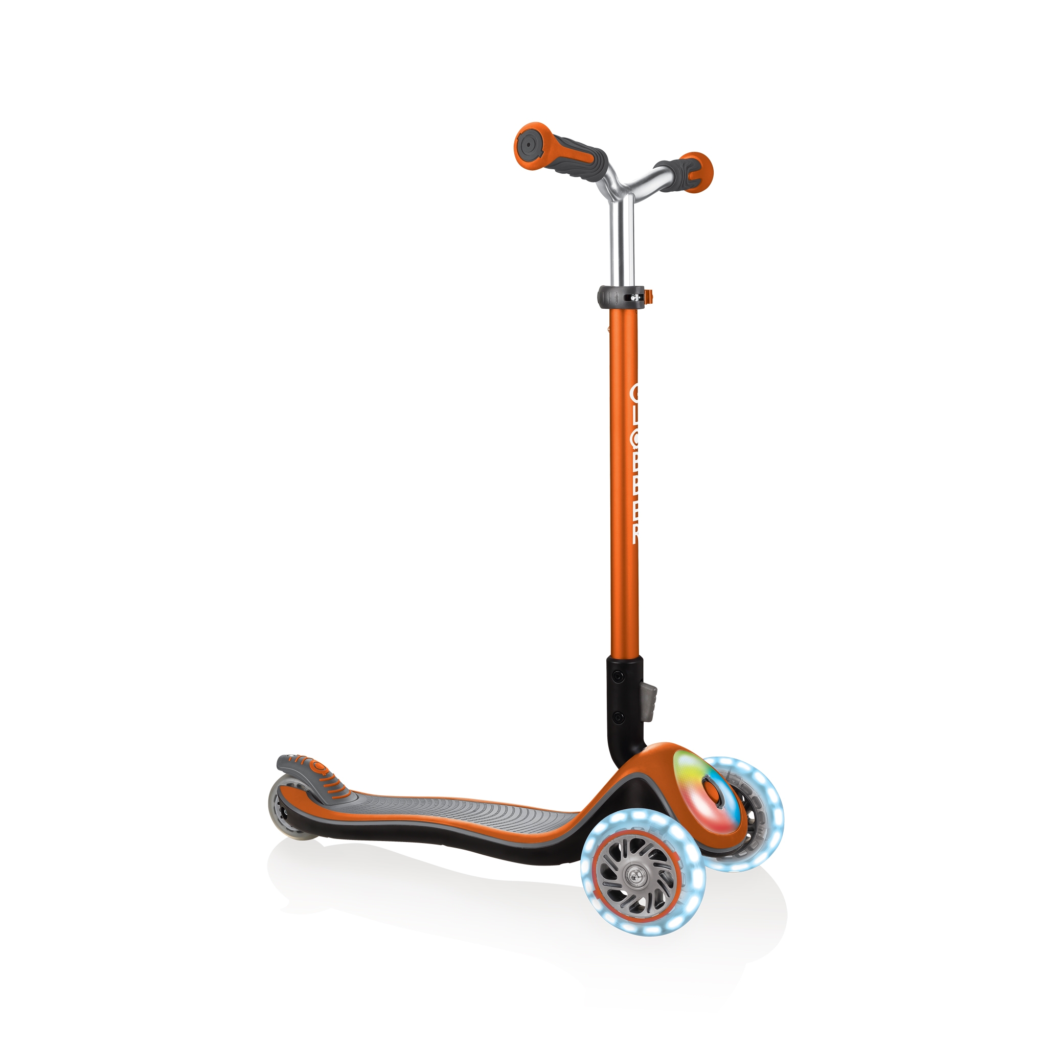 Globber-ELITE-PRIME-best-3-wheel-foldable-scooter-for-kids-aged-3+-copper 0