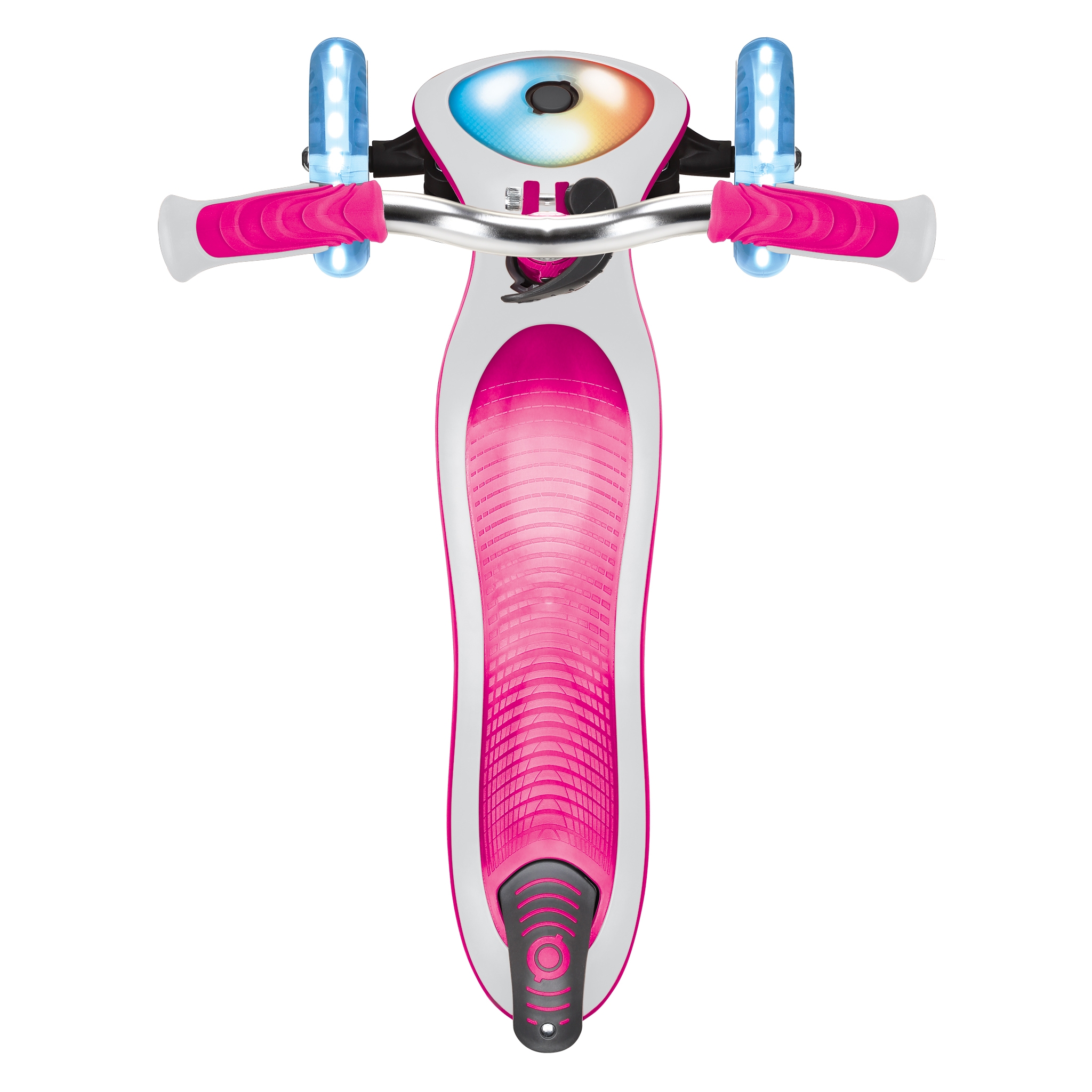 Globber-ELITE-PRIME-best-3-wheel-foldable-scooter-for-kids-with-light-up-scooter-deck-pink 2