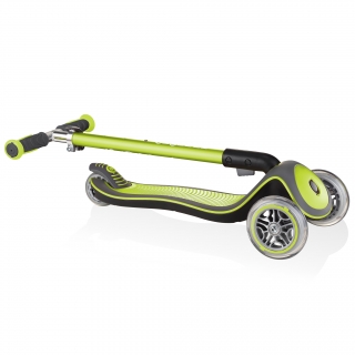 Globber-ELITE-DELUXE-Best-3-wheel-foldable-scooter-for-kids-lime-green thumbnail 3