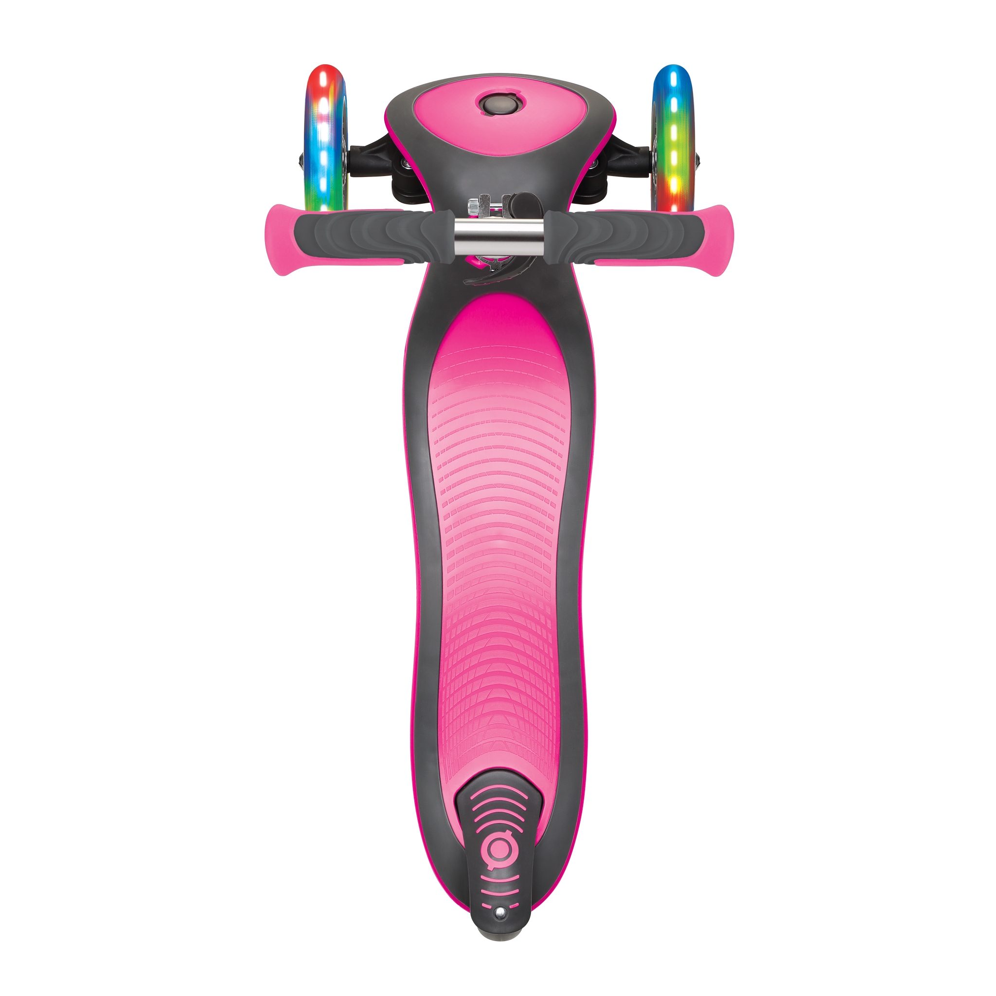 Globber-ELITE-DELUXE-LIGHTS-3-wheel-foldable-scooter-with-extra-wide-scooter-deck-deep-pink 4