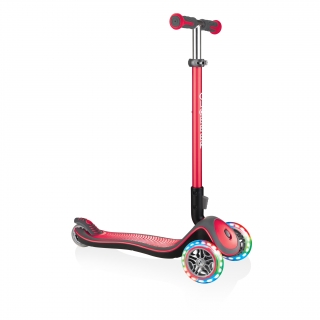 Globber-ELITE-DELUXE-LIGHTS-Best-3-wheel-light-up-scooter-for-kids-aged-3+-new-red thumbnail 0