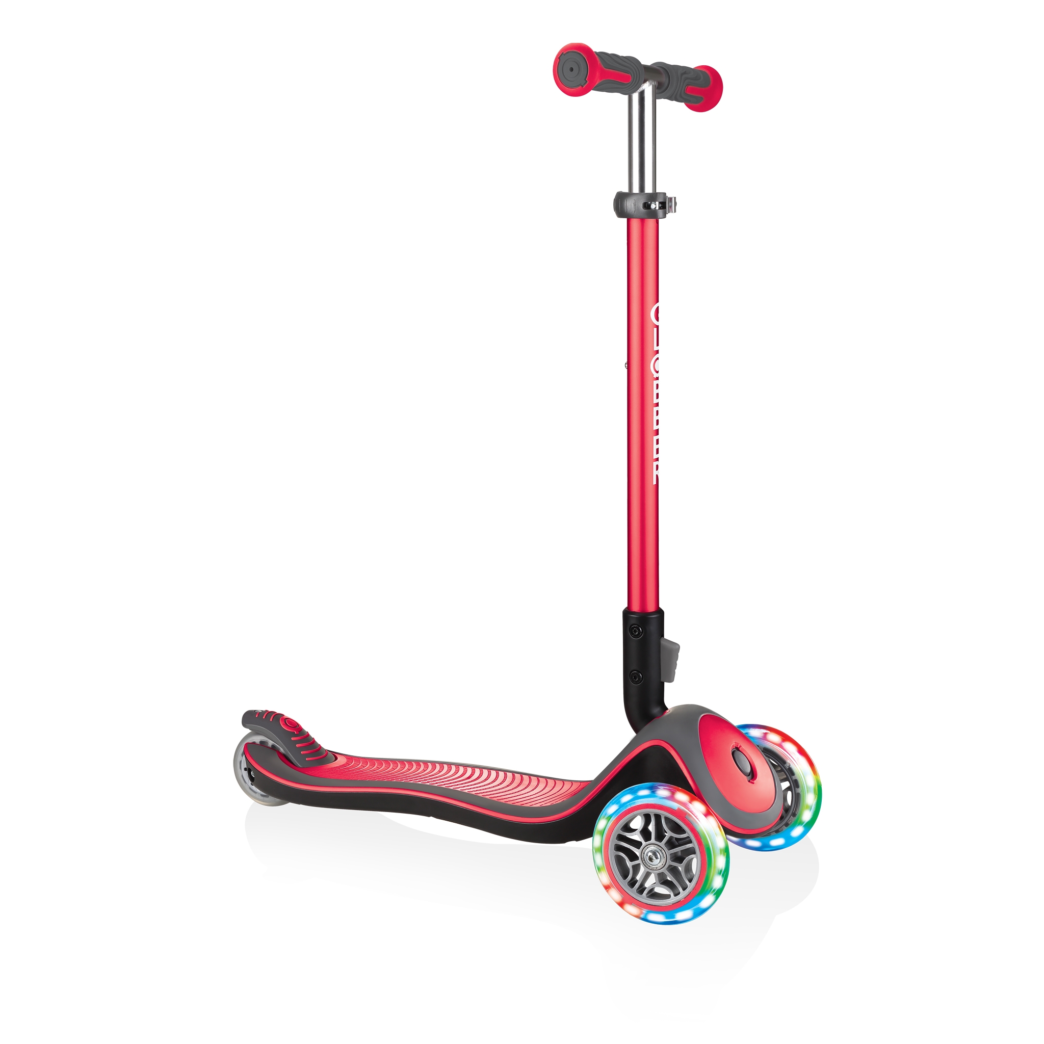 Globber-ELITE-DELUXE-LIGHTS-Best-3-wheel-light-up-scooter-for-kids-aged-3+-new-red 0