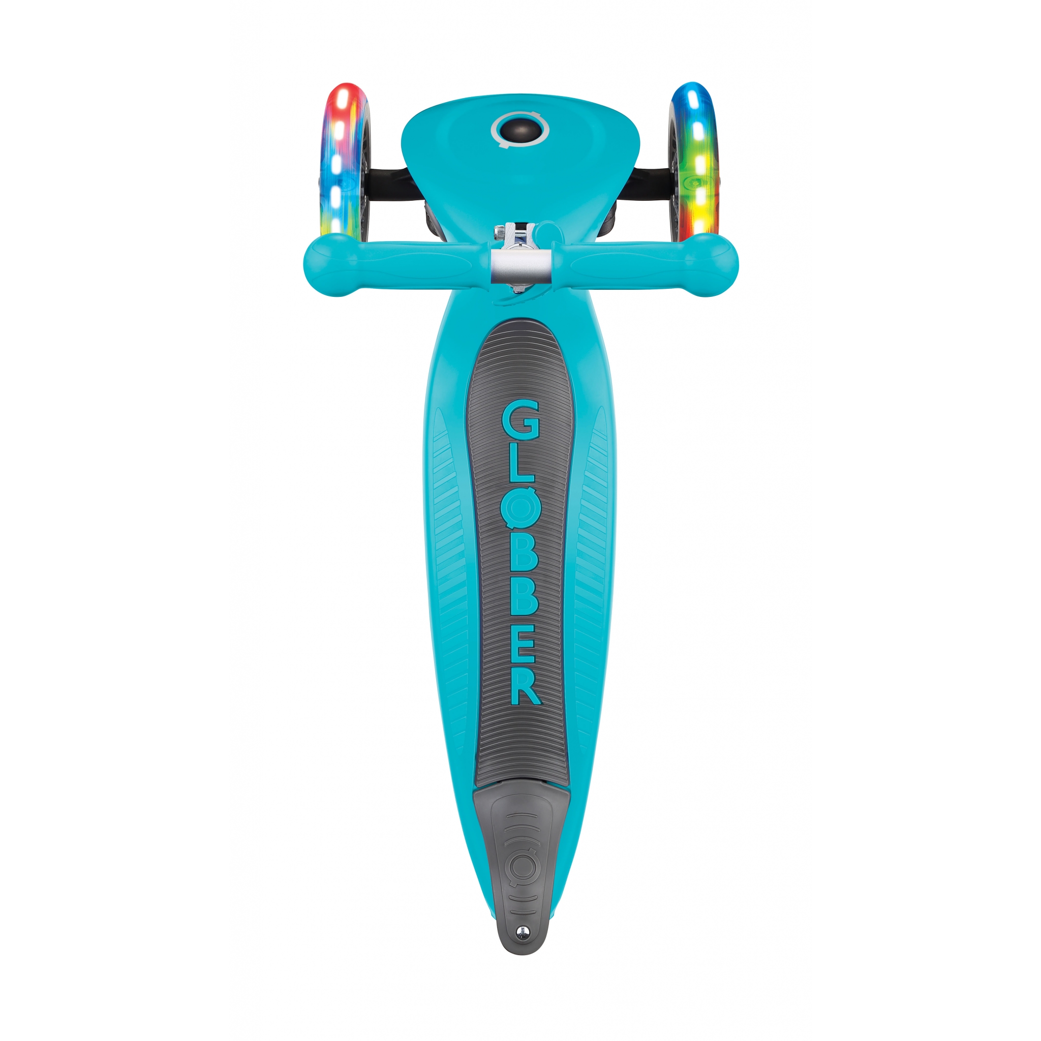 PRIMO-FOLDABLE-LIGHTS-3-wheel-light-up-scooter-for-kids-with-big-deck-teal 3