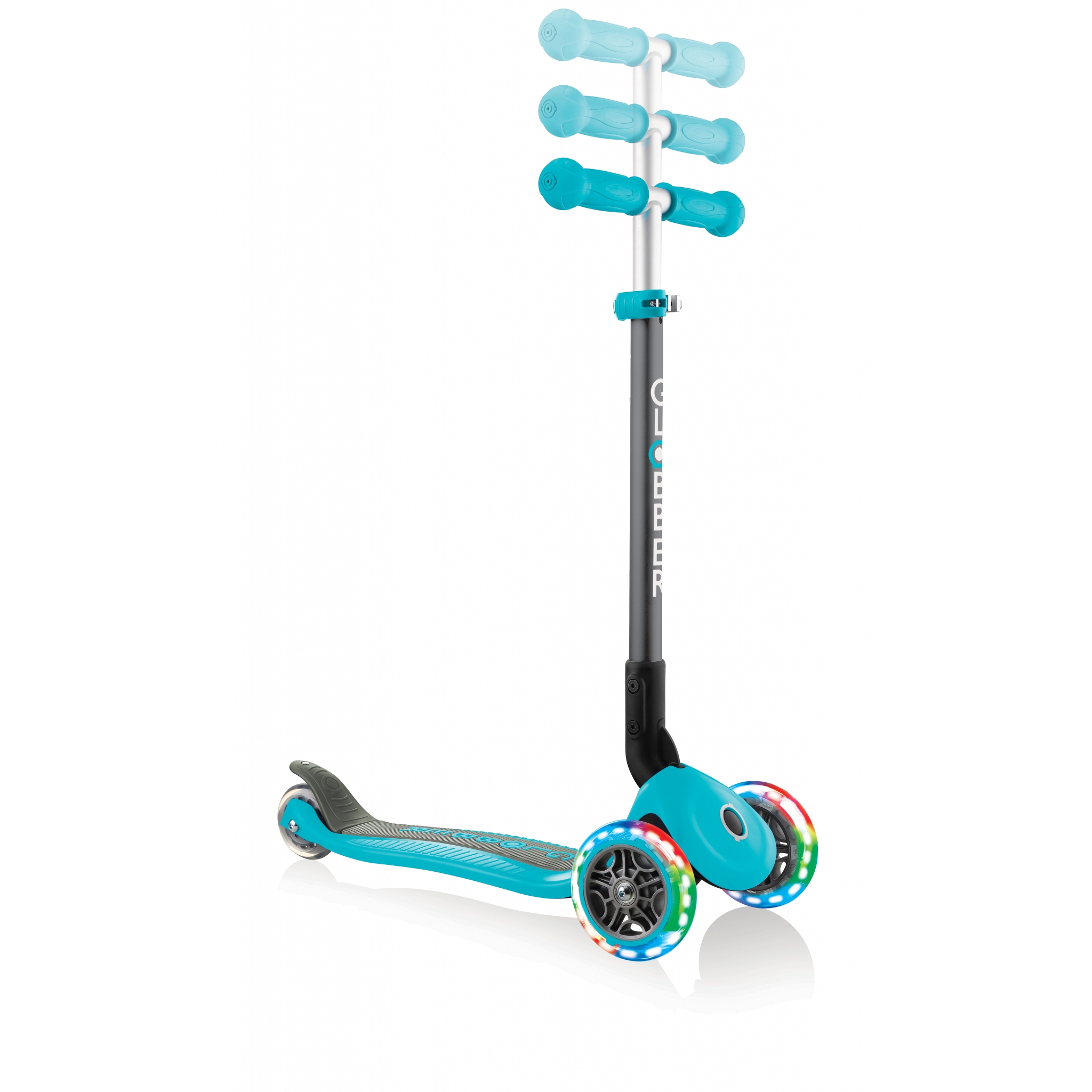 PRIMO-FOLDABLE-LIGHTS-adjustable-scooter-for-kids-teal 5