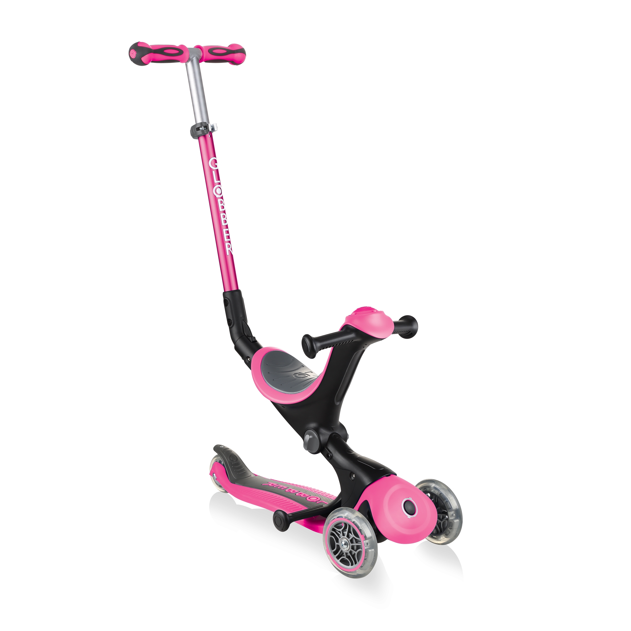 GO-UP-DELUXE-ride-on-walking-bike-scooter-deep-pink 0