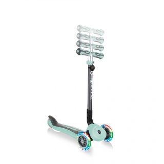 GO-UP-DELUXE-LIGHTS-ride-on-walking-bike-scooter-with-4-height-adjustable-T-bar-and-light-up-wheels-mint thumbnail 4