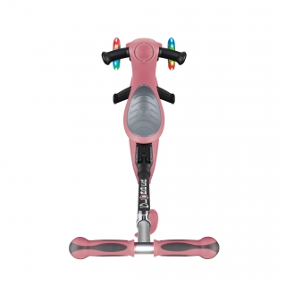 GO-UP-DELUXE-LIGHTS-ride-on-walking-bike-scooter-with-light-up-wheels-and-extra-wide-3-height-adjustable-seat-pastel-deep-pink thumbnail 2