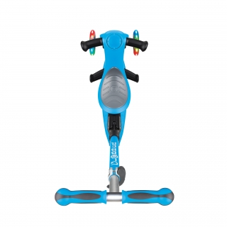 GO-UP-DELUXE-LIGHTS-ride-on-walking-bike-scooter-with-light-up-wheels-and-extra-wide-3-height-adjustable-seat-sky-blue thumbnail 2