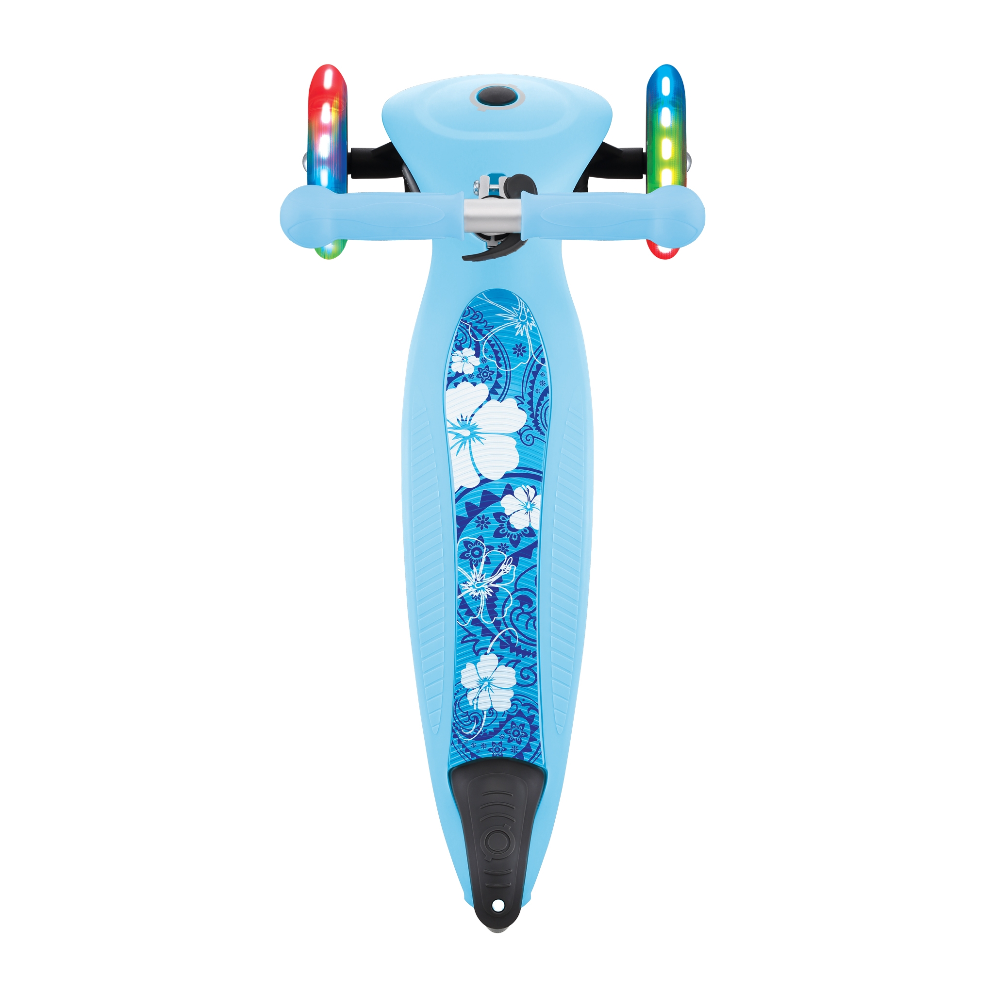 3-wheel-scooter-for-2-year-olds-with-fun-scooter-deck-pattern-Globber-JUNIOR-FOLDABLE-FANTASY-LIGHTS 3