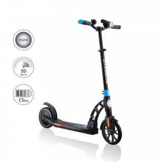 Globber-ONE-K-E-MOTION-15-electric-scooter-with-front-suspension-and-rear-ISO-brake-lights-and-front-ISO-LED-lights thumbnail 0