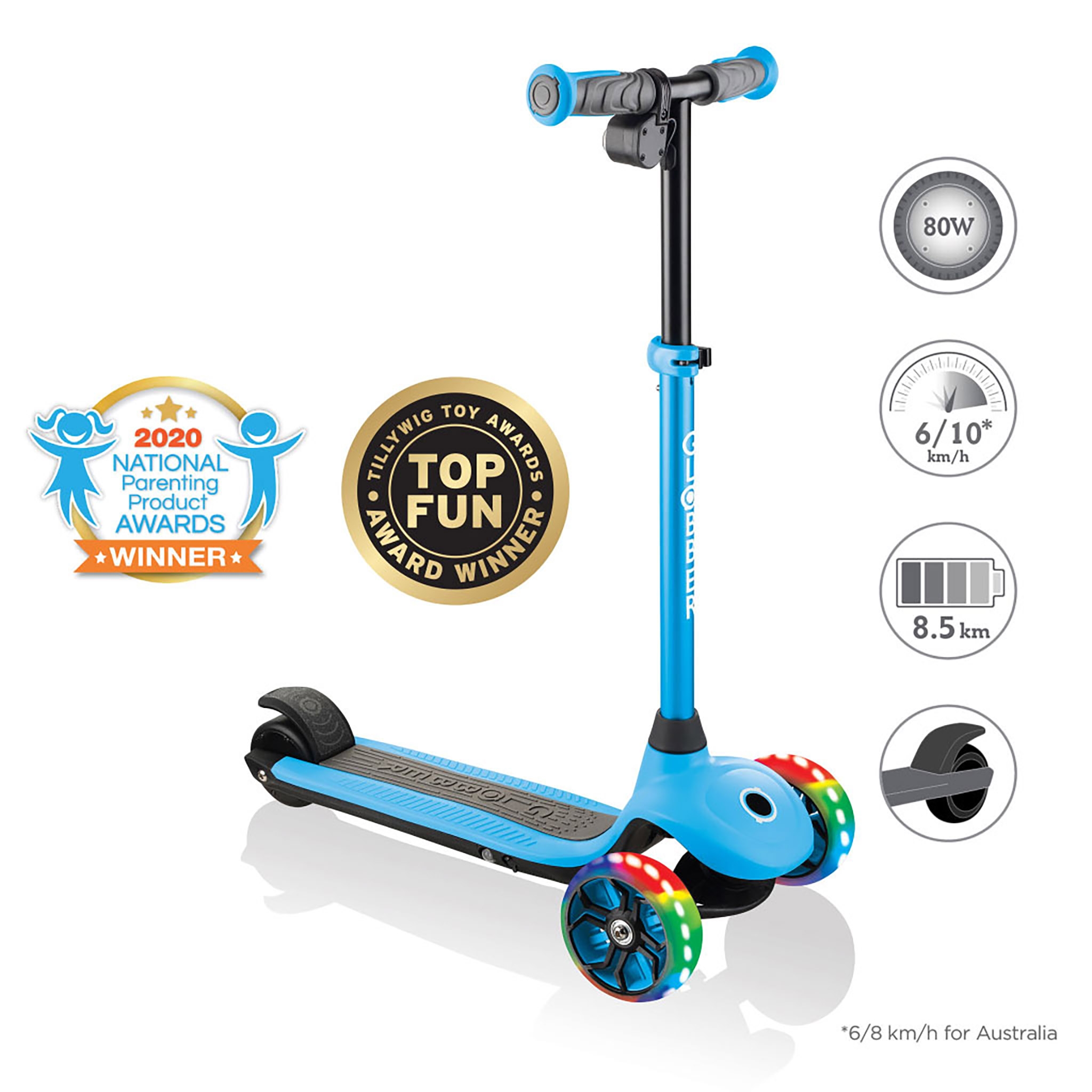 Globber-ONE-K-E-MOTION-4-award-winning-3-wheel-electric-scooter-for-boys-and-girls-with-80W-hub-motor 0