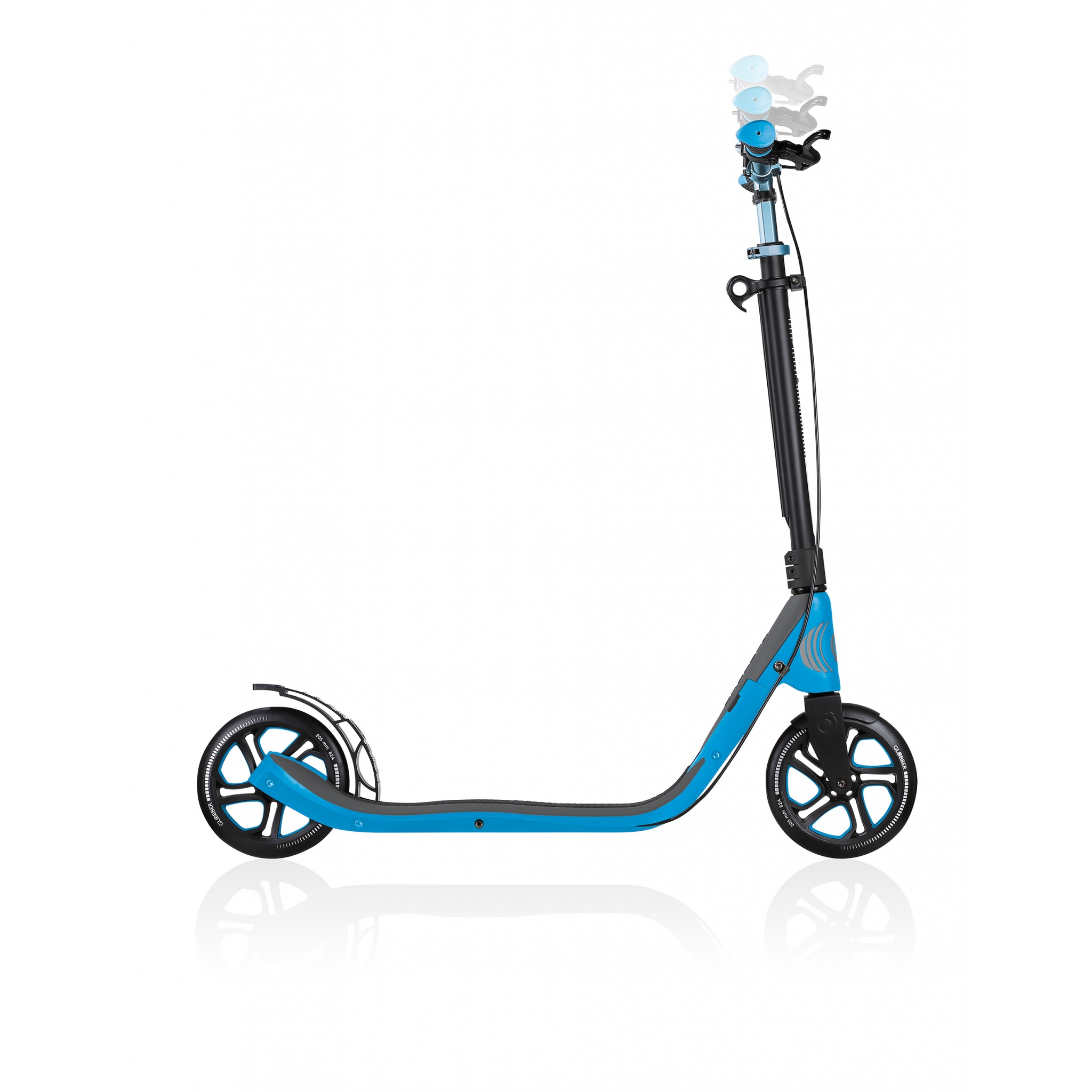 foldable scooter for adults with handbrake - Globber ONE NL 205 DELUXE 4