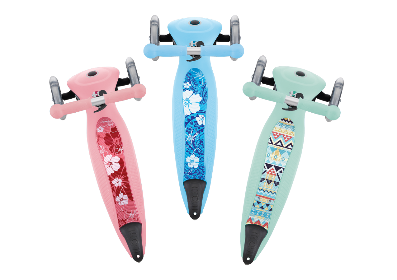 Patterned 3 Wheel Scooter 