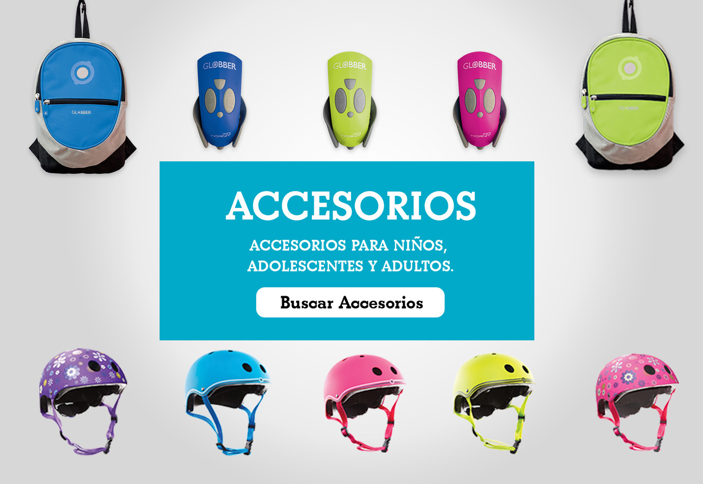 Accesorios para niños, adolescentes y adultos.