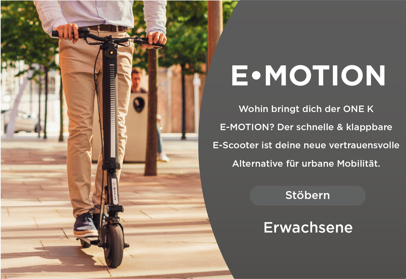 Where will ONE K E-MOTION electric scooter take you? It’s a fast & foldable e-scooter to be the best reliable alternative for urban mobility.