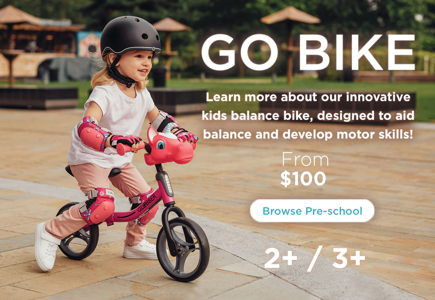 Learn more about our innovative kids balance bike, designed to aid balance and develop motor skills!