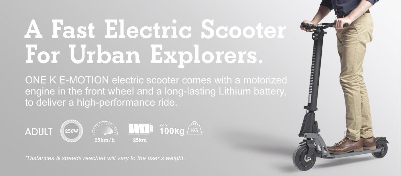 A fast electric scooter for urban explorers. 