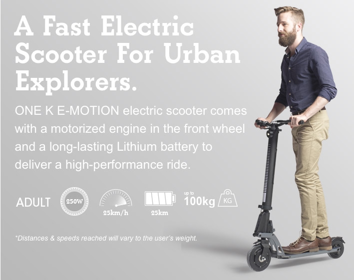 A fast electric scooter for urban explorers. 