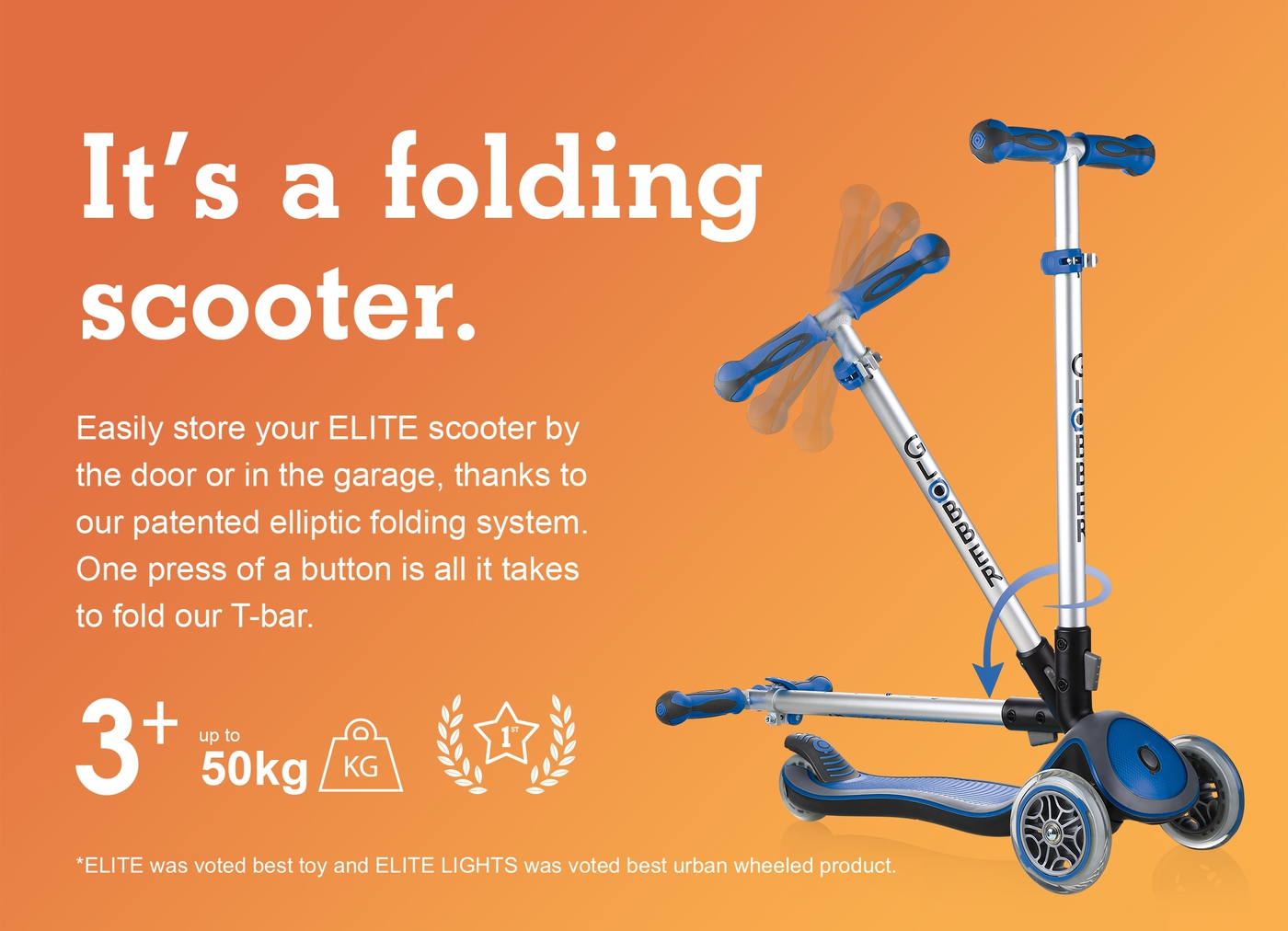 It’s a folding scooter. 
