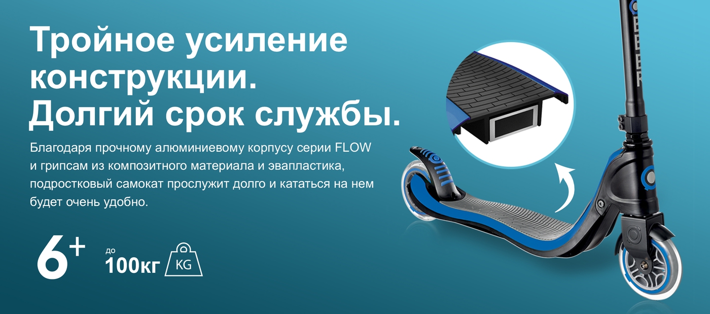 Тройное усиление конструкции. Долгий срок службы.