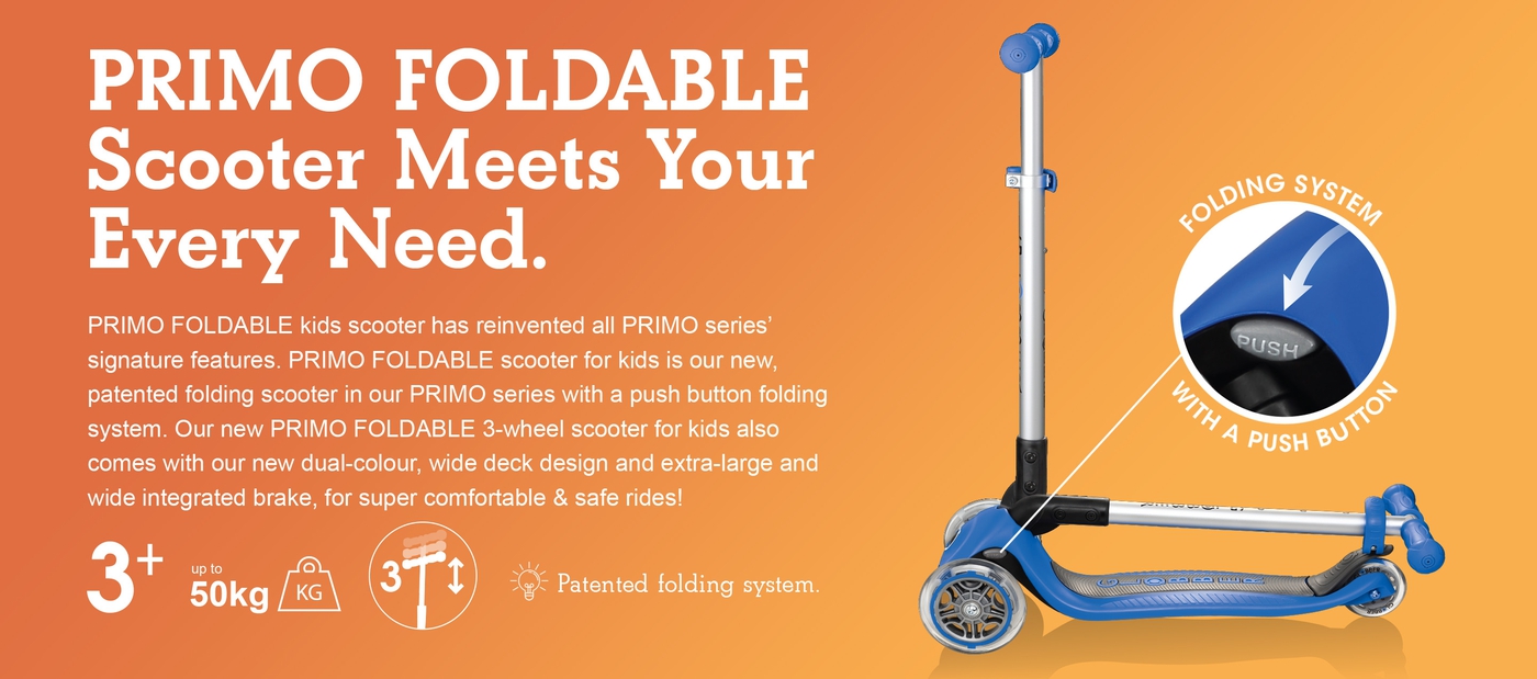 PRIMO FOLDABLE Scooter Meets Your Every Need.