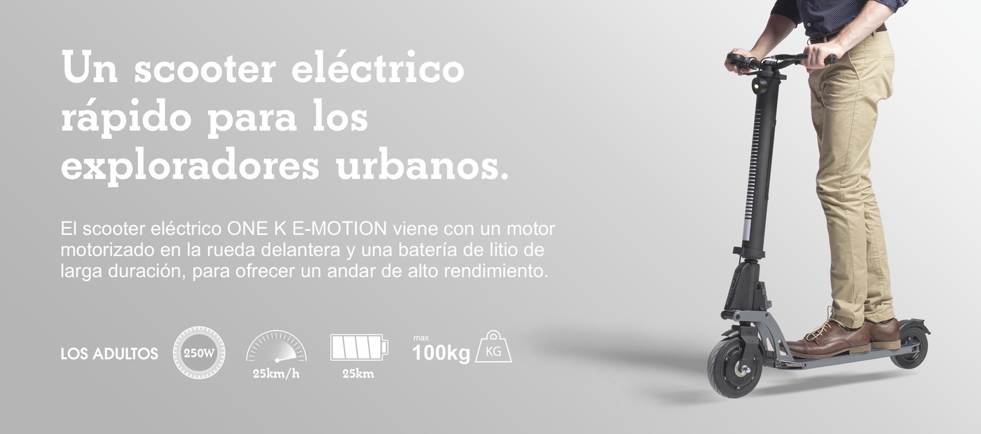 Un scooter eléctrico rápido para los exploradores urbanos.