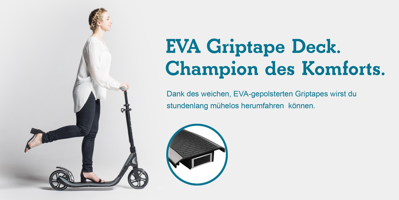 EVA Griptape Deck. Champion des Komforts.