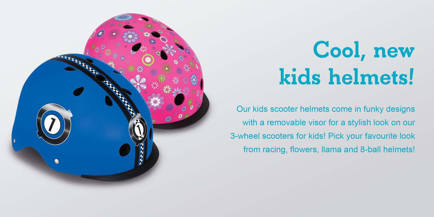 Cool, new kids helmets! 