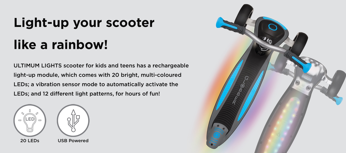 Light-up your scooter like a rainbow! 
