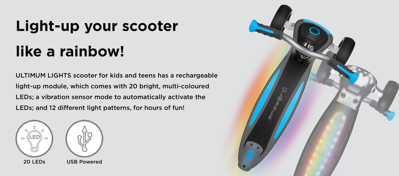 Light-up your scooter like a rainbow!