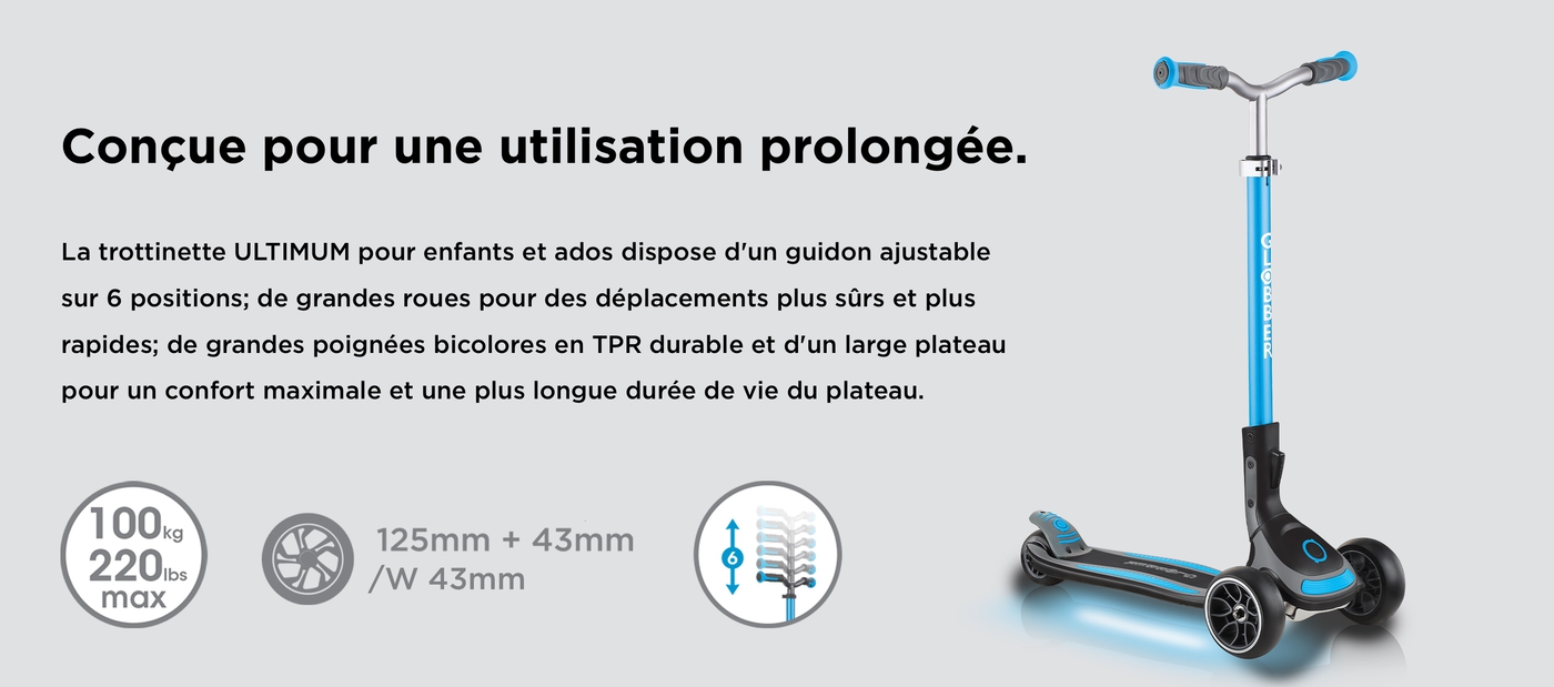 Conçue pour une utilisation prolongée.