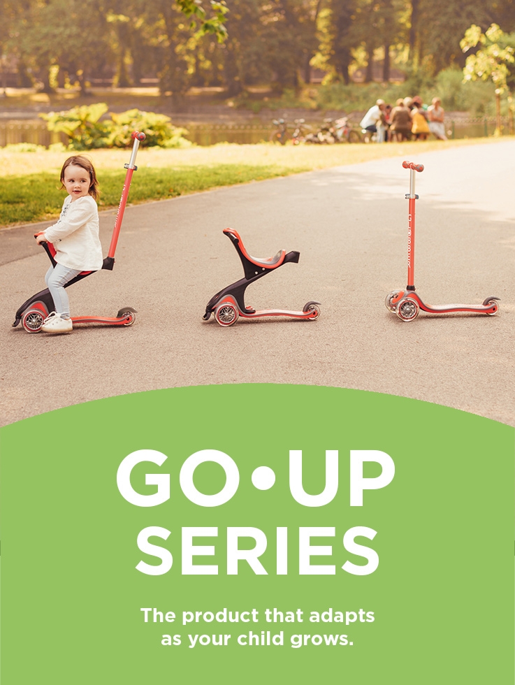 Globber GO UP scooters with seat toddlers and kids adapts as your child grows
