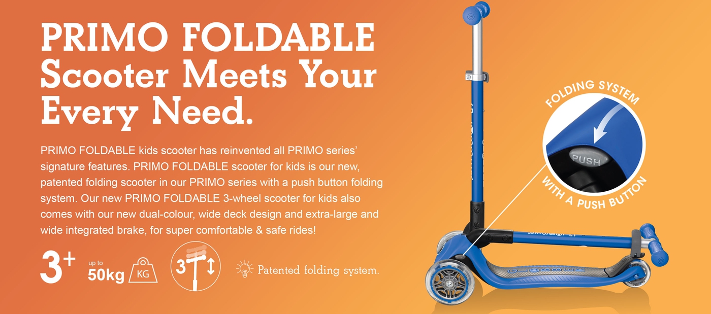 PRIMO FOLDABLE Scooter Meets Your Every Need.