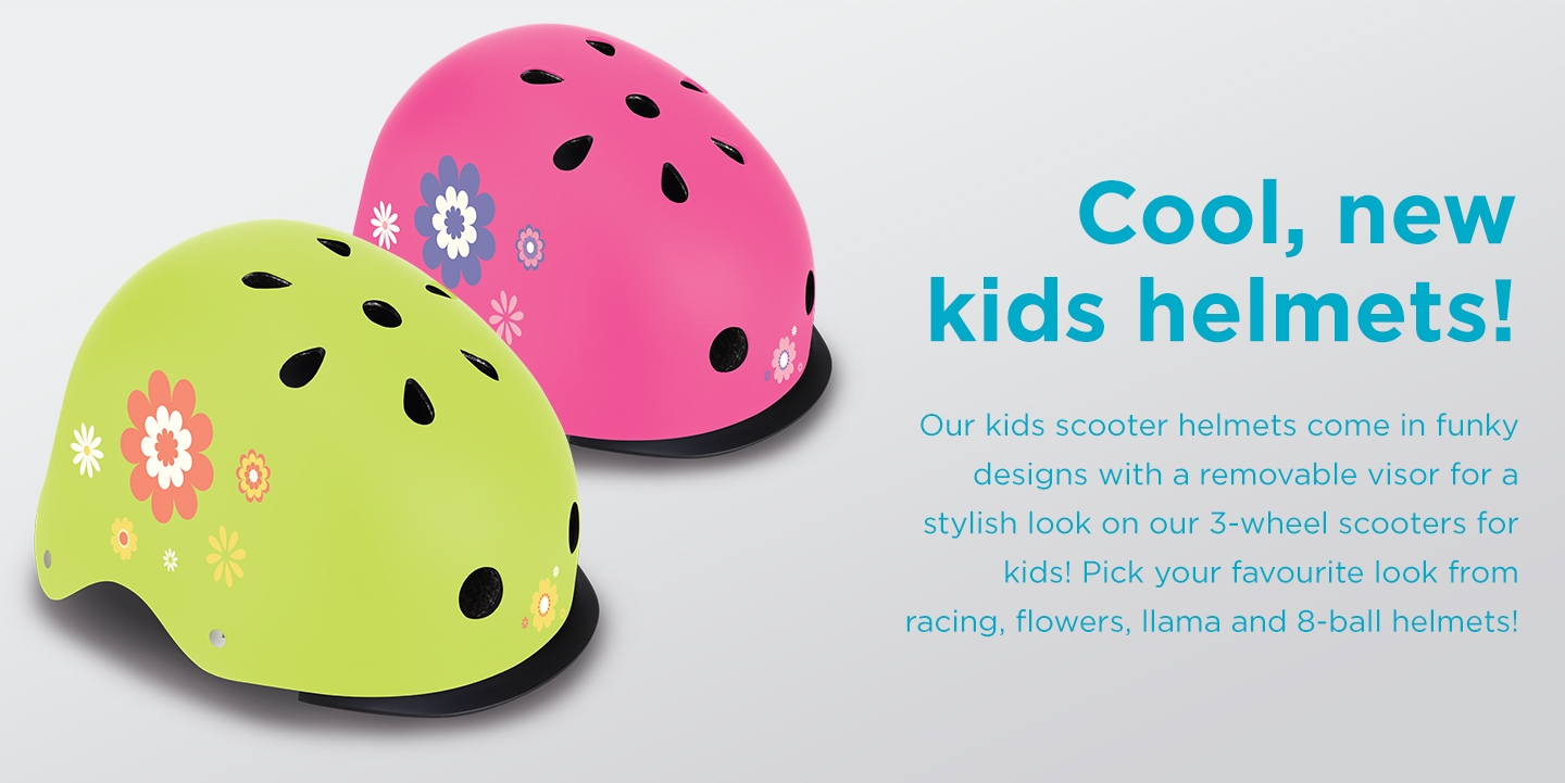 Cool, new kids helmets! 