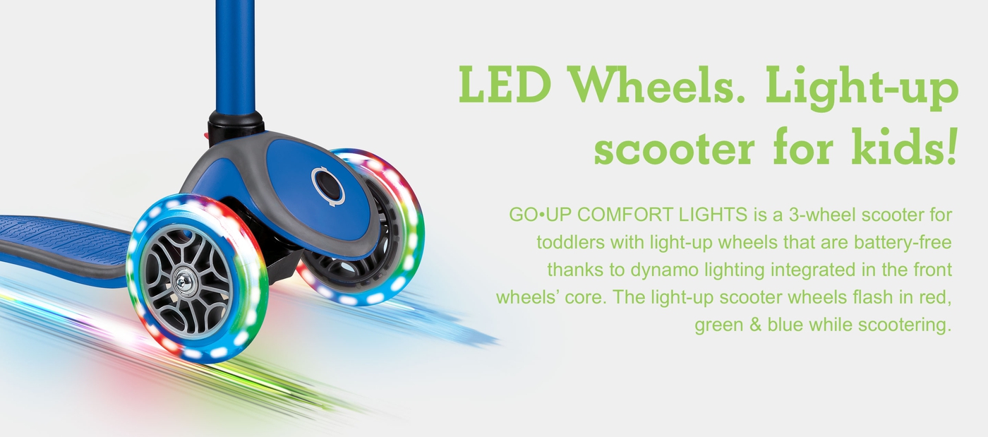 LED Wheels. Light-up scooter for kids! 