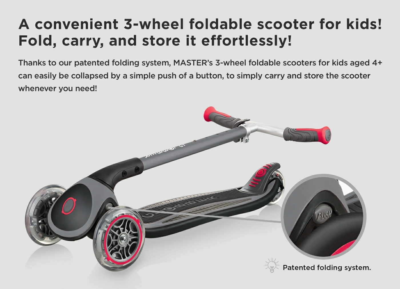 scooters for kids with lights