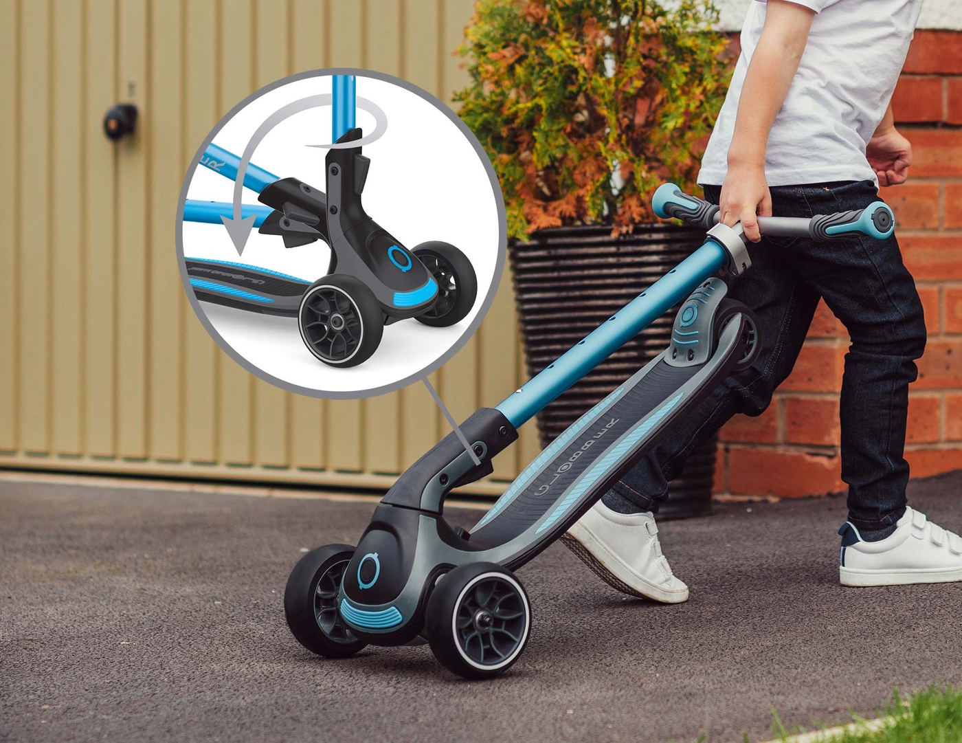 3-wheel foldable scooter for kids and teens