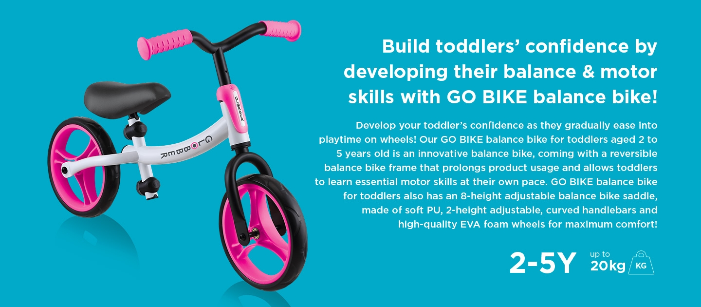 Build your toddlers' confidence in riding with GO BIKE - the best balance bike for toddlers