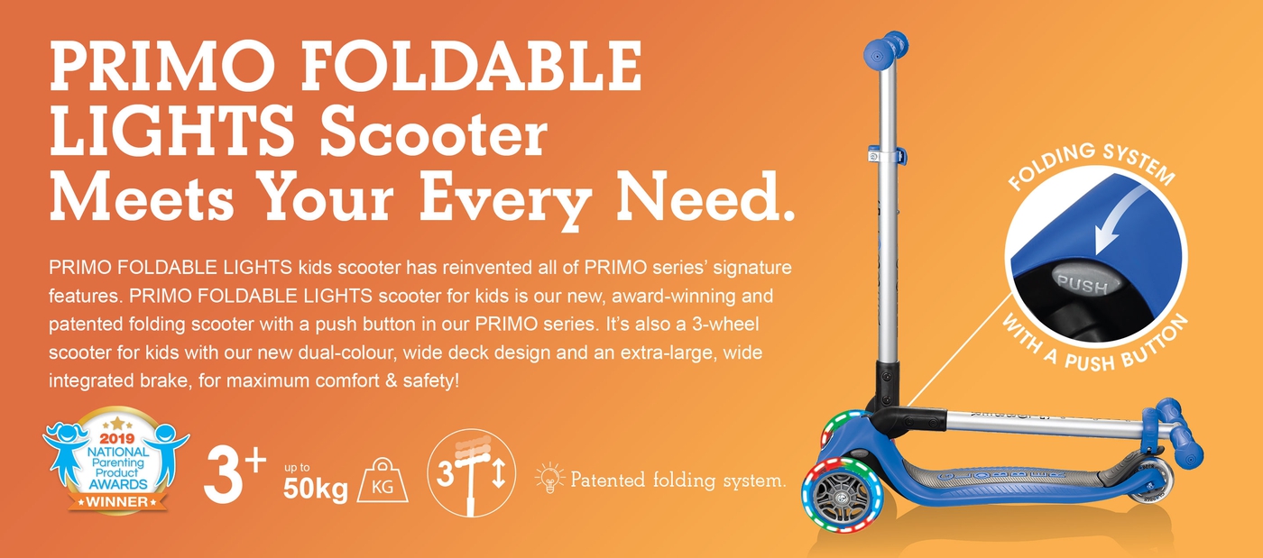 PRIMO FOLDABLE LIGHTS Scooter Meets Your Every Need.