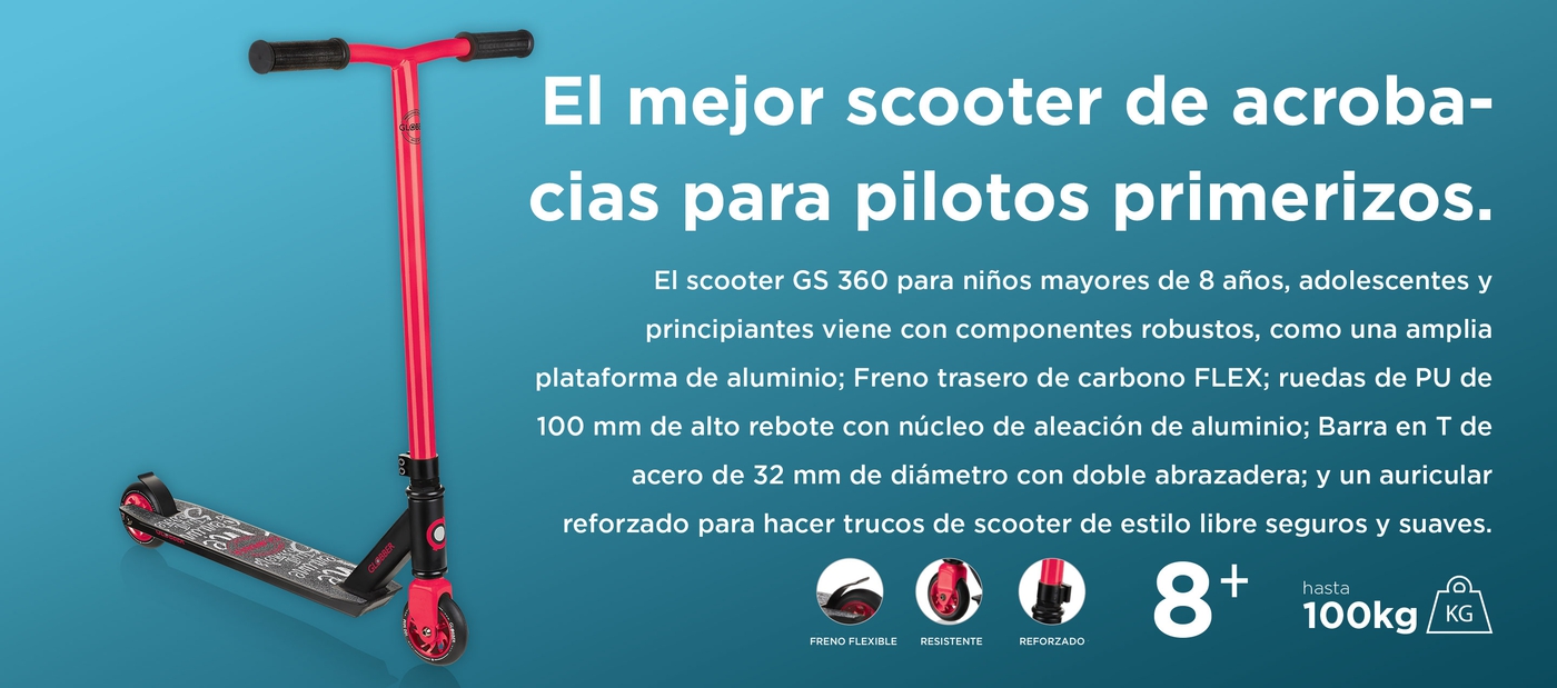 El mejor scooter de acrobacias para pilotos primerizos.