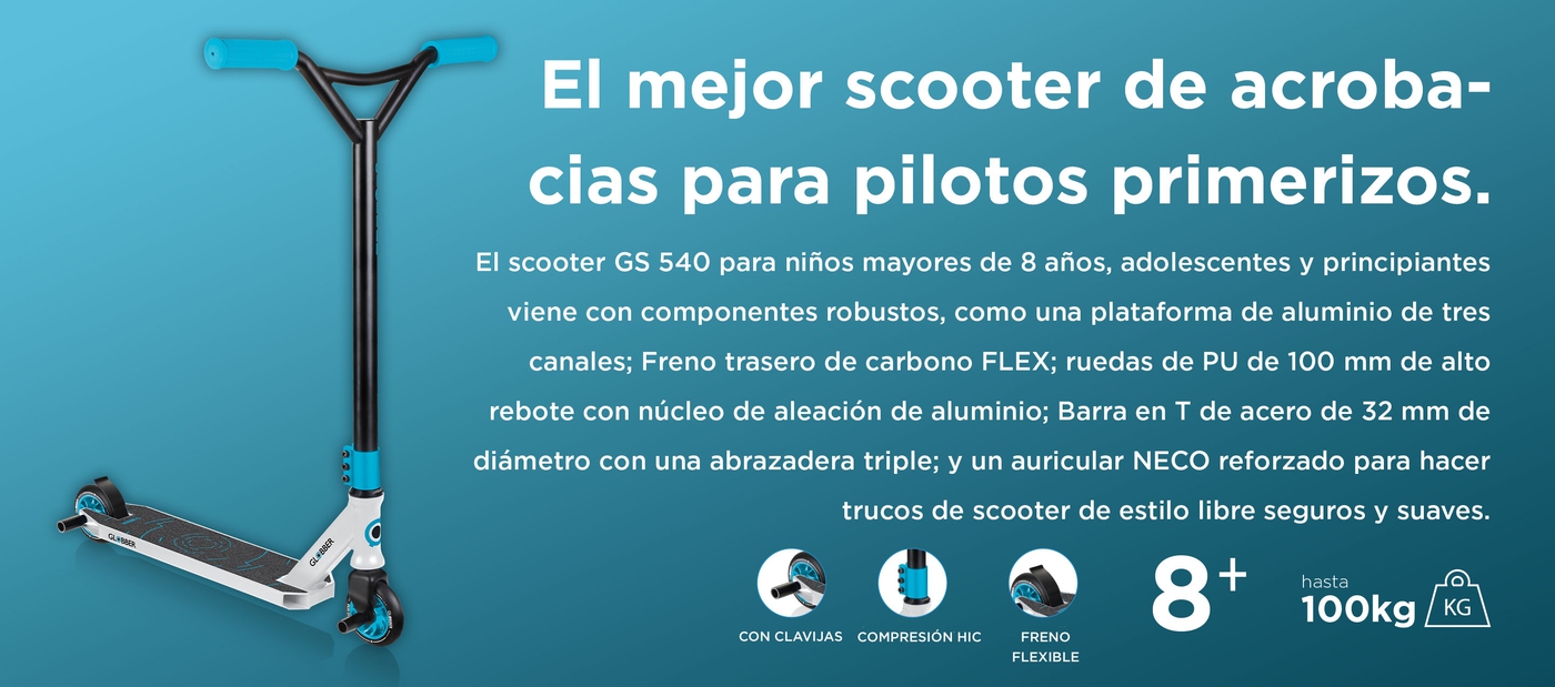 El mejor scooter de acrobacias para pilotos primerizos.