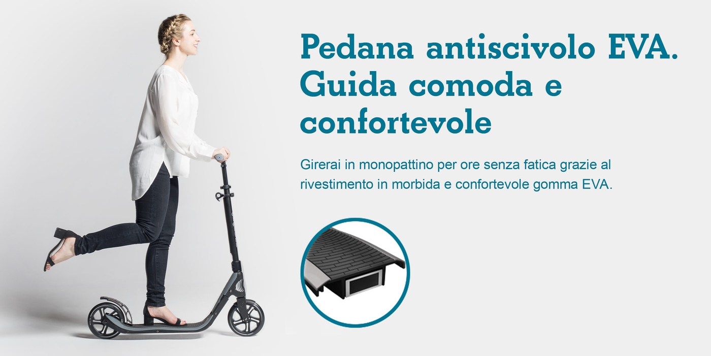 Pedana antiscivolo EVA. Guida comoda e confortevole