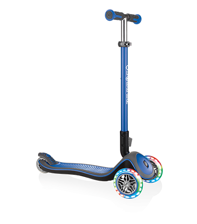 LifeGoods TurboRide - Scooter pour enfants avec 3 Roues lumineuses - 5-8  ans - Pliable