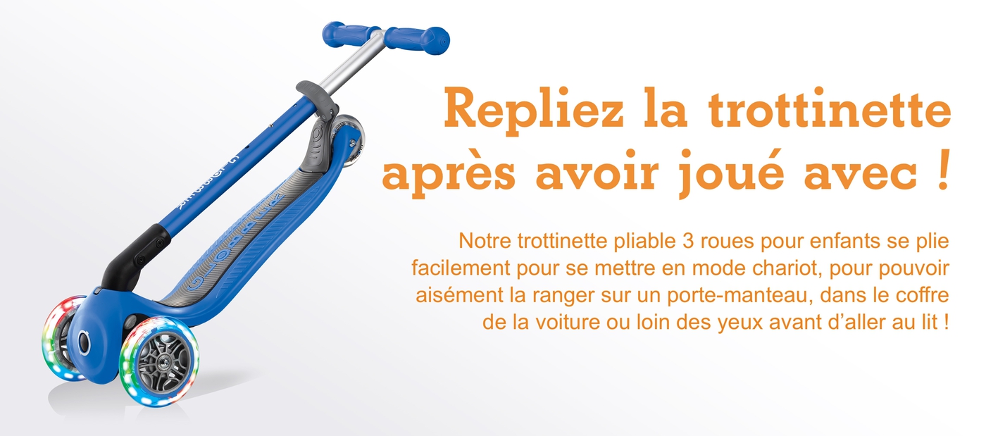 Première trottinette électrique 3 roues Globber pour enfant sécurisée -  Globber France