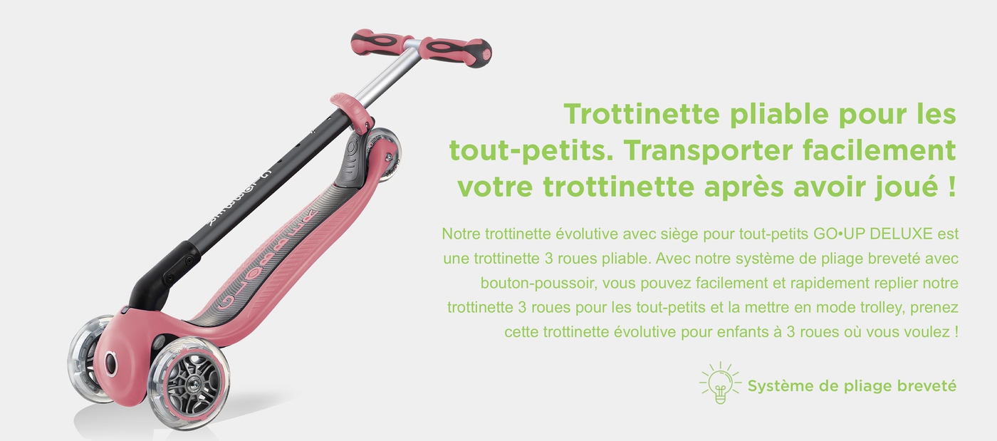 Trottinette 3 roues évolutive eco de GLOBBER, 1ère trottinette