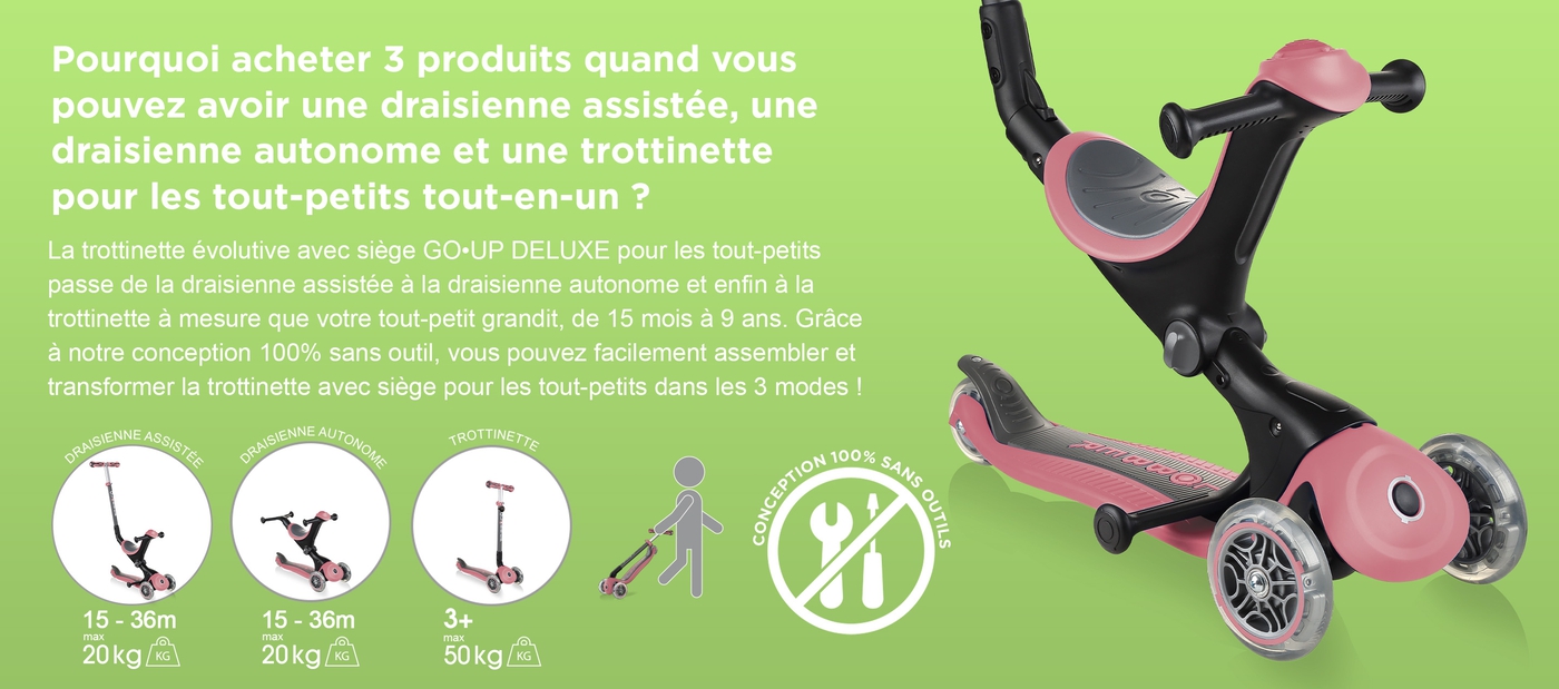 Trottinettes Avec Sièges Pour Enfants (Garçons & Filles) - Globber