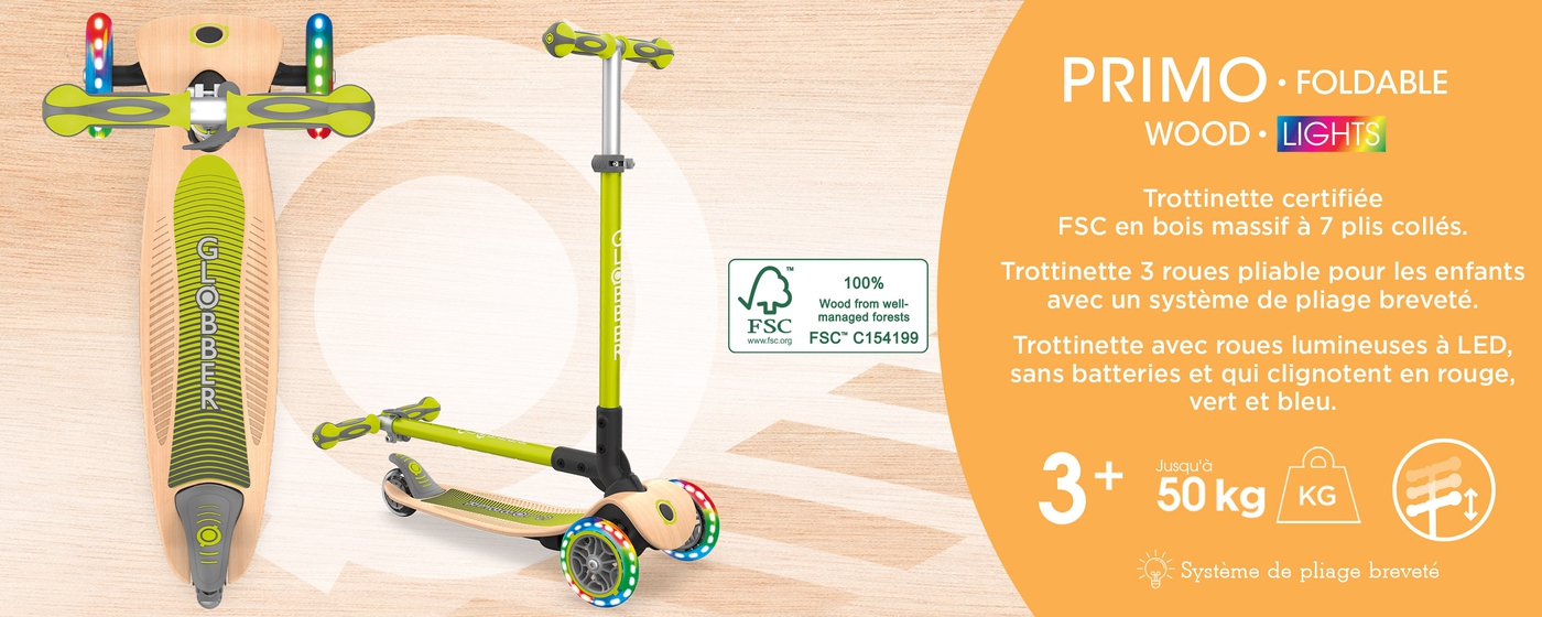 Globber-PRIMO-FOLDABLE-WOOD-LIGHTS-3-wheel-scooter-for-kids-FSC-certified-7-ply-wooden-scooter-deck