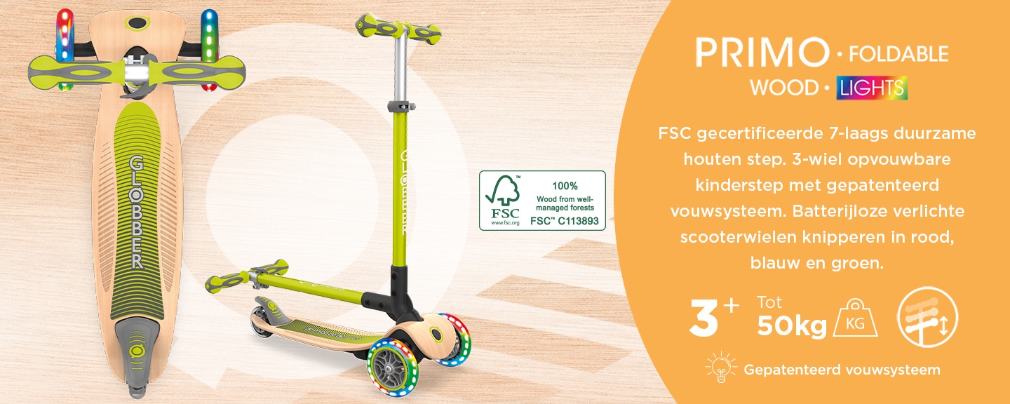 Globber-PRIMO-FOLDABLE-WOOD-LIGHTS-3-wheel-scooter-for-kids-FSC-certified-7-ply-wooden-scooter-deck