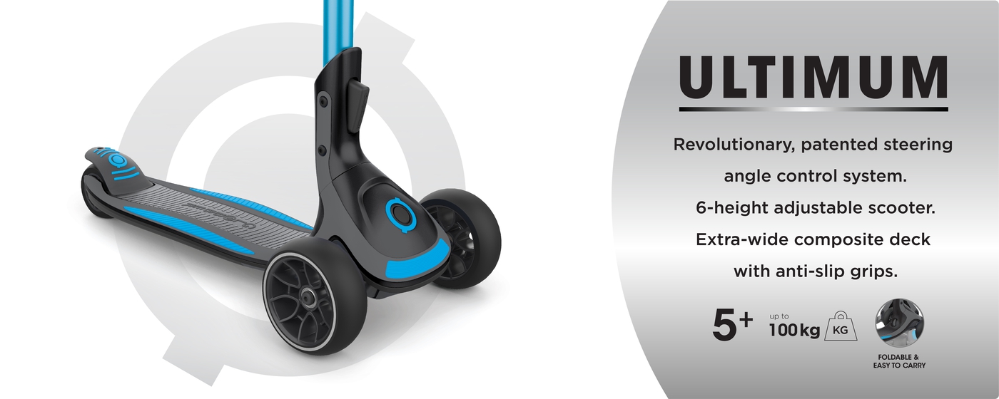Scooters for all - ULTIMUM 3 wheel scooter for kids and teens. 